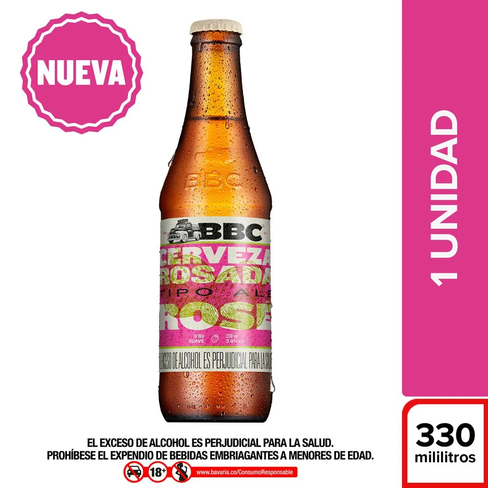 Cerveza BBC Rosé Botella 330 ml