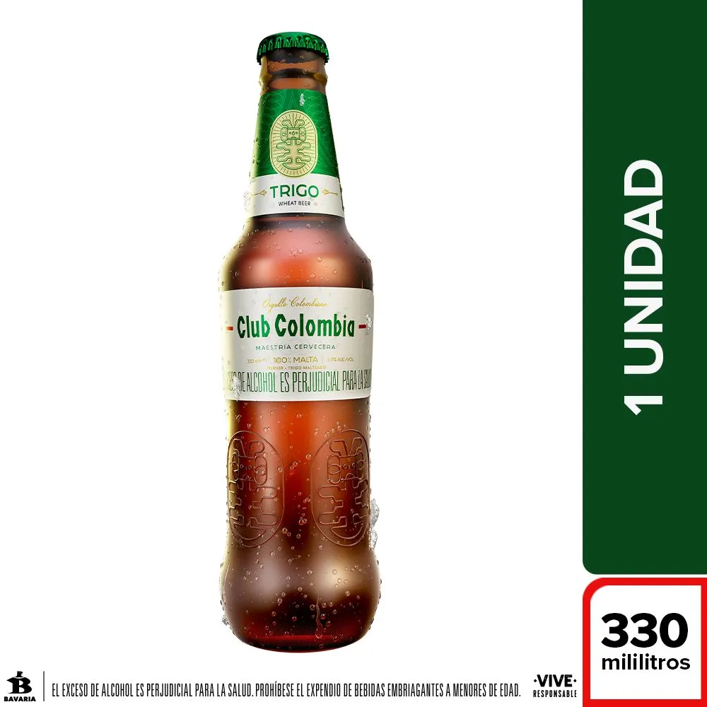Cerveza Club Colombia Trigo Botella 330 ml
